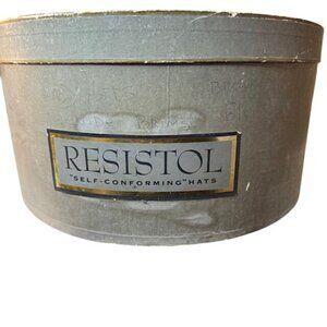 Vintage Resistol Hat Box With Strap & Lid box only